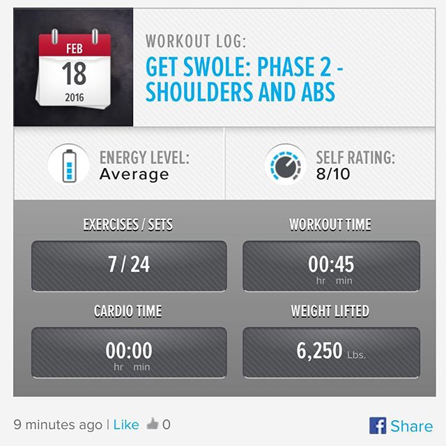 Week 6: Day 4 Workout Done!

#250kchallenge #bodybuildingcom #dymatize #bodybuilding #fitness #lifestyle #motivation #nopainnogain #workout #inspiration #longhardroad #oldman #roadtofitness #musclemotivation #bestself #workinprogress #hardworkpaysoff #MuscleTech #comeonbalboa #gymlife #freeyourmindneo #trainharder #nevergiveup #onedayatatime #dontthinkaboutitdoit #fitforlife #fitmotivation #gohard #keepyourheadup #determination