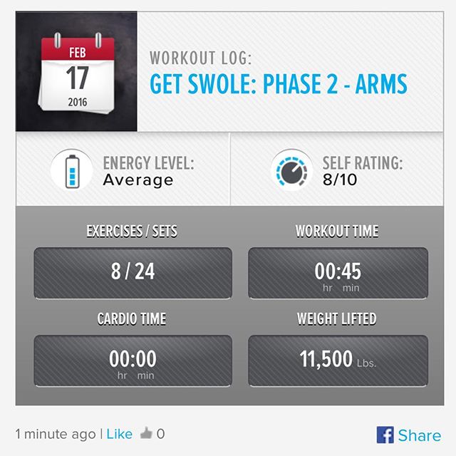 Week 6: Day 3 Workout Done!

#250kchallenge #bodybuildingcom #dymatize #bodybuilding #fitness #lifestyle #motivation #nopainnogain #workout #inspiration #longhardroad #oldman #roadtofitness #musclemotivation #bestself #workinprogress #hardworkpaysoff #MuscleTech #comeonbalboa #gymlife #freeyourmindneo #trainharder #nevergiveup #onedayatatime #dontthinkaboutitdoit #fitforlife #fitmotivation #gohard #keepyourheadup #determination