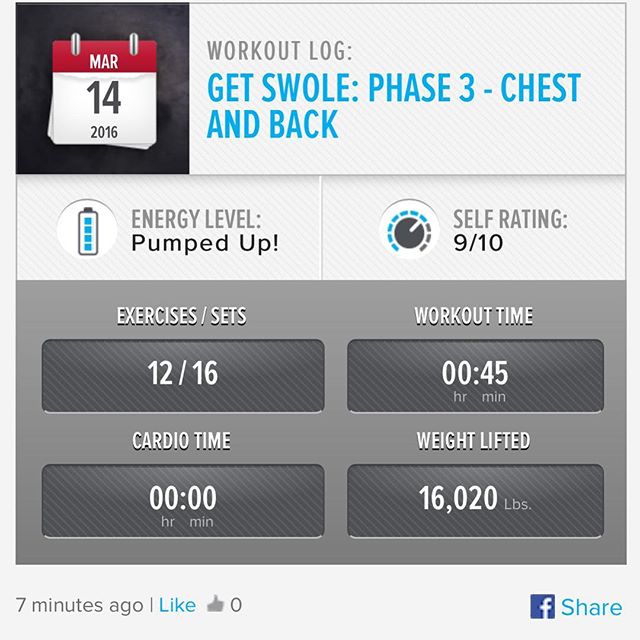 Week 10: Day 1 Workout Done!

#250kchallenge #bodybuildingcom #dymatize #bodybuilding #fitness #lifestyle #motivation #nopainnogain #workout #inspiration #longhardroad #oldman #roadtofitness #musclemotivation #bestself #workinprogress #hardworkpaysoff #MuscleTech #comeonbalboa #gymlife #freeyourmindneo #trainharder #nevergiveup #onedayatatime #dontthinkaboutitdoit #fitforlife #fitmotivation #gohard #keepyourheadup #determination