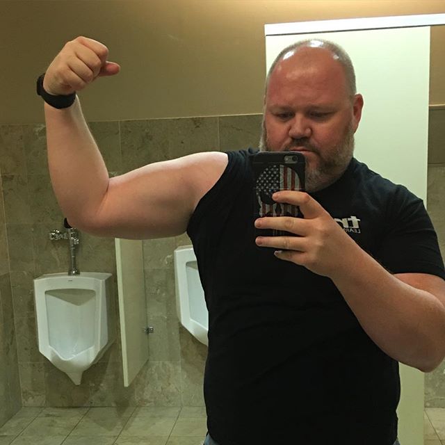 #FlexFriday Showing Some Gainz!!!!! Don't the mind the determined look on my face.  #bodybuildingcom #dymatize #bodybuilding #fitness #lifestyle #motivation #nopainnogain #workout #inspiration #longhardroad #oldman #roadtofitness #musclemotivation #bestself #workinprogress #hardworkpaysoff #MuscleTech #comeonbalboa #gymlife #freeyourmindneo #trainharder #nevergiveup #onedayatatime #dontthinkaboutitdoit #fitforlife #fitmotivation #gohard #keepyourheadup #determination