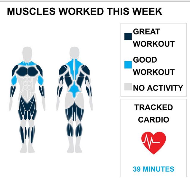 Weekly Recap from bodybuilding.com for last week!

CHEST
Yo dude, you had an incredible chest week, with new personal highs of eight exercises and 68 sets. Barbell incline bench press - medium grip was your leading lift, with an average of 23 lbs. per set. However, due to your solid workout distribution, it only made up 20 of your 68 sets.

SHOULDERS
It doesn't get much better than doing 50% more than your average number of shoulder exercises. You did a total of three exercises, and 7% of your workouts included your shoulders. Out of your 20 shoulder sets, 50% were from your sets of upright barbell row. You hit 10 sets in total, and you averaged an impressive 38 lbs. per set.

BICEPS
Your biceps must be throbbing after this week's workouts. Your three exercises were much higher than normal, while you also did 24 sets. Out of your 24 sets, 12 came from hammer curls, making it your top lift from the week. The lift really made your biceps work, averaging 17 lbs. per set.

CARDIO
You did well on balancing weightlifting and cardio. Keep it up!

NOTES:
You were a monster this week, setting a new personal record of 38 quad sets.
The 900 lbs. you lifted this week with your quads is a new personal high. Way to go!
Nice work on the new personal record. You did a total of three middle back exercises this week.
You had an awesome middle back week. Your new personal best is 30 sets.  #REPRECAP #bodybuildingcom #dymatize #bodybuilding #fitness #lifestyle #motivation #nopainnogain #workout #inspiration #longhardroad #oldman #roadtofitness #musclemotivation #bestself #workinprogress #hardworkpaysoff #MuscleTech #comeonbalboa #gymlife #freeyourmindneo #trainharder #nevergiveup #onedayatatime #dontthinkaboutitdoit #fitforlife #fitmotivation #gohard #keepyourheadup #determination