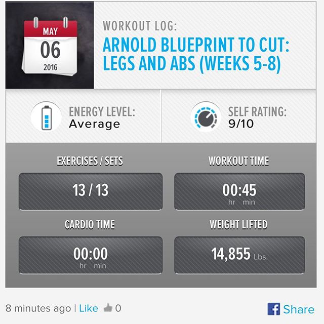 Legs & ABs Day 2: Week 5 Day 5 Workout Done!

Got it all in this morning!!