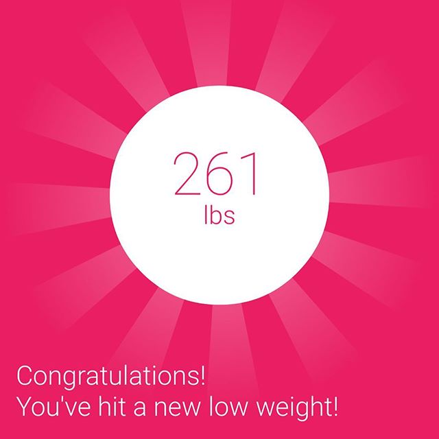 260.4 and still dropping !!! Getting so close to my goal weight and then more!!! #workinprogress 