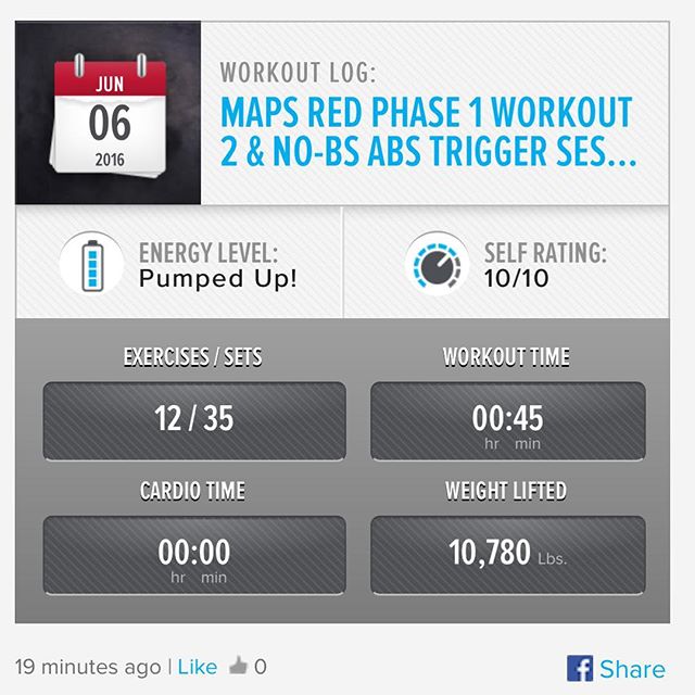 MAPS Anabolic Phase 1 - Workout 2 & NO-BS ABs Trigger Sessions Done! ​ #workinprogress 