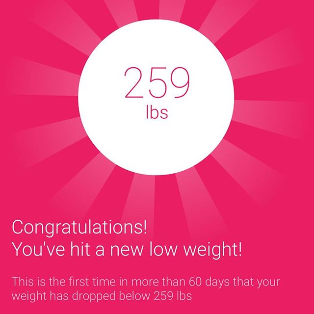 258.5 and still dropping!!!! I weighed out for my weight loss challenge this morning. 6.3% overall loss for the challenge.

#workinprogress 