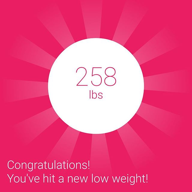 257.9 and still dropping!!!! I've already weighed out for my weight loss challenge, but I'm liking where my progress is heading.

#workinprogress 