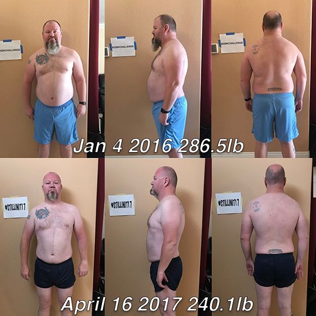The grind is real.. Got to put in work to see results. 1 year & 3 months worth of progress in this picture. The struggle is real though, it would be so much easier to just eat the donuts and pizza and just lounge around in my easy chair. But I have goals that I need to accomplish. I have a goal of 235 that I am moving towards, the reason that number is significant is that weight I weighed when I got out of High School and headed off to US Navy bootcamp. This is also that weight I was when I got out of the Navy over 20 years. But my ultimate goal weight is 205 lbs, which is the weight I was when I got out of boot camp. But this time I will be in way better shape than I was back then.

#workinprogress 