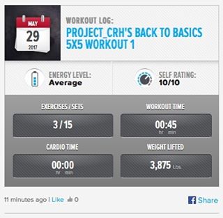I didn’t try to do “The Murph” Workout today. But I did start back in the gym today.  1st workout of the week.   #workinprogress 