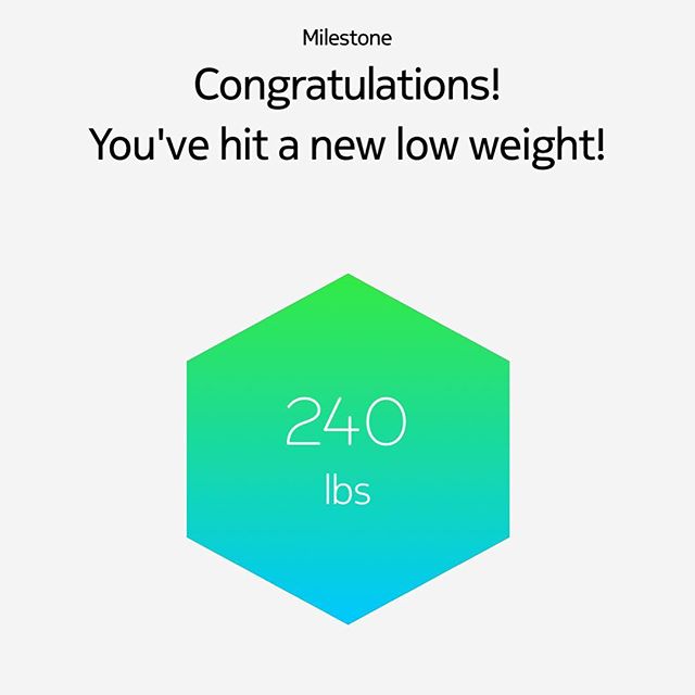 Progress is progress… Getting closer to that goal.  #workinprogress 