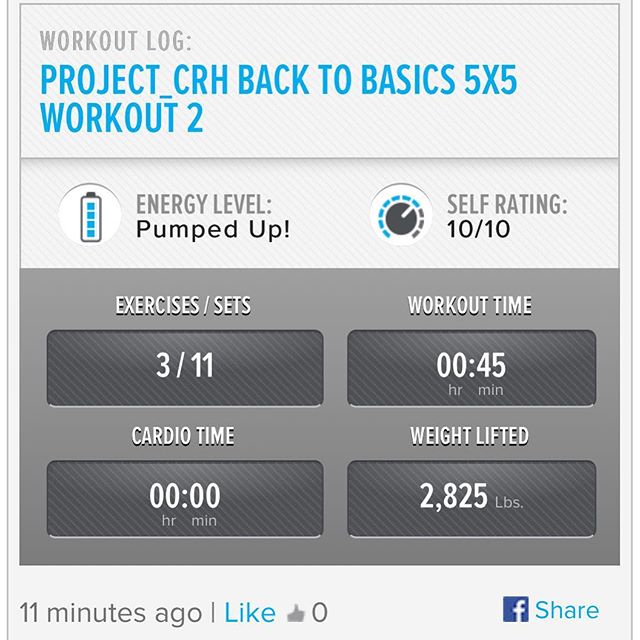 2nd workout of the week.  Starting back in the gym slowly.   #workinprogress 