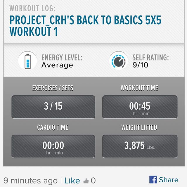 1st workout in awhile.. felt good to get up and get moving! One day at time. #workinprogress 