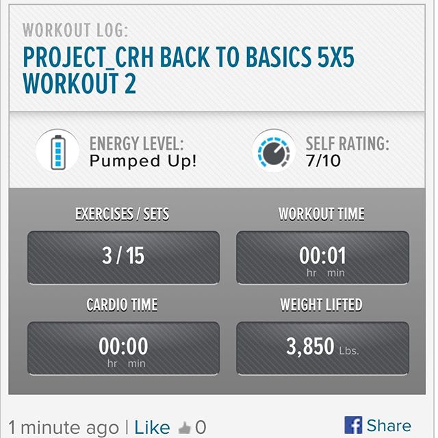 Kicking off my Friday with my 3rd workout of the week!  #workinprogress 