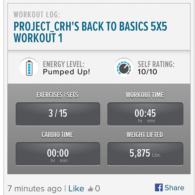 3rd workout of the week, finishing off the week on a good note.  #workinprogress 