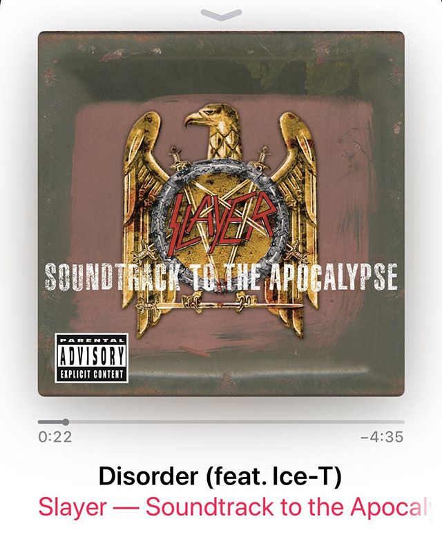 I was getting ready to start my deadlifts tonight, this song rolled thru my playlist.. Kind of fitting as it is 5th Anniversary of SLAYER’S Jeff Hanneman’s death… 
#workinprogress 