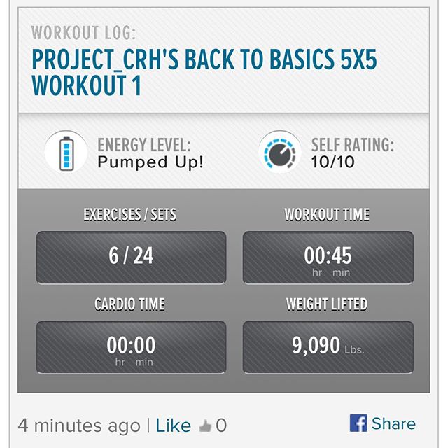 Back in the gym after taking last week off to get adjusted to my new work schedule and get somethings done at home.  1st workout of the week, and its like I didn’t even skip last week. 
#workinprogress 