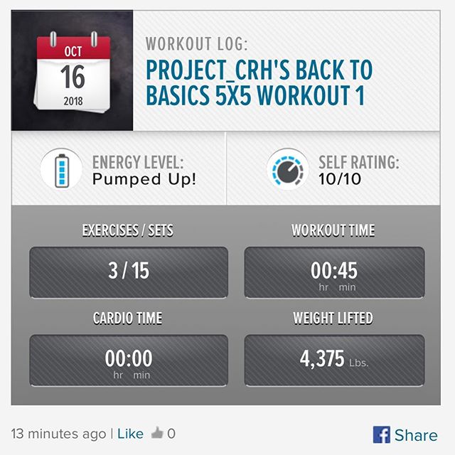 1st workout of the week is done! #workinprogress  l