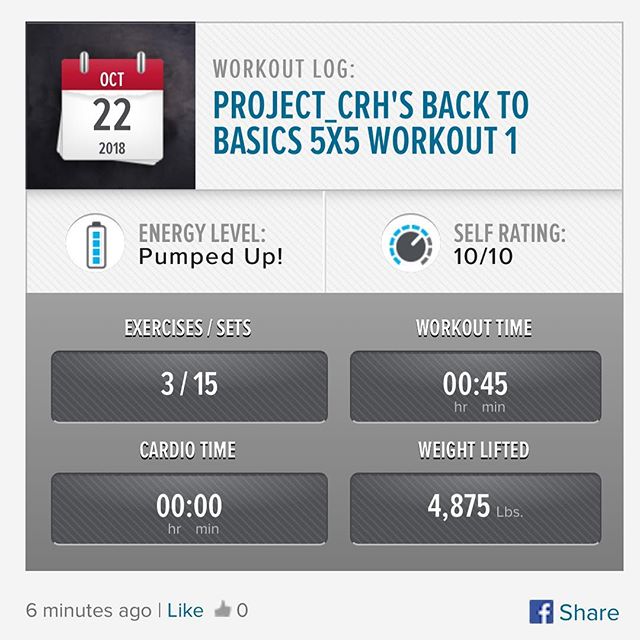 1st workout of the week is done! #workinprogress  l
