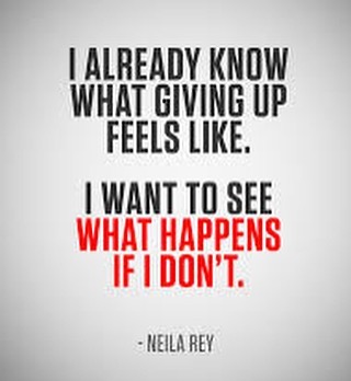 Day 04: Daily Motivation
I am really going to try and not give up this time. I am going to push on thru and see where I can get my body. This time around I am more focused and motivated to succeed in this journey. This first 90 Days will be a real test for me. So far I am liking the results and I am looking forward to see more and more of them.   #workinprogress 