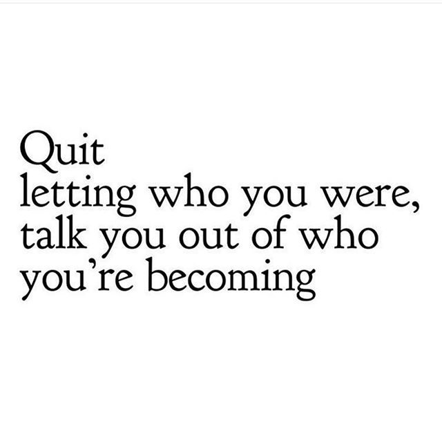Day 27: Daily Motivation 
I saw this today and thought it made a lot of sense. Basically don’t let your past self influence your new self.   #workinprogress 