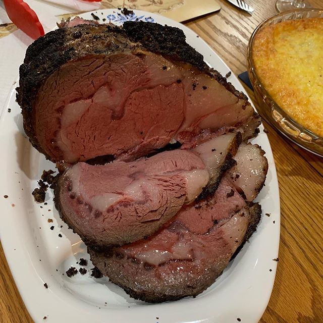 Sous Vide’ed a prime rib roast for Christmas dinner! Turned out awesome! #workinprogress  l