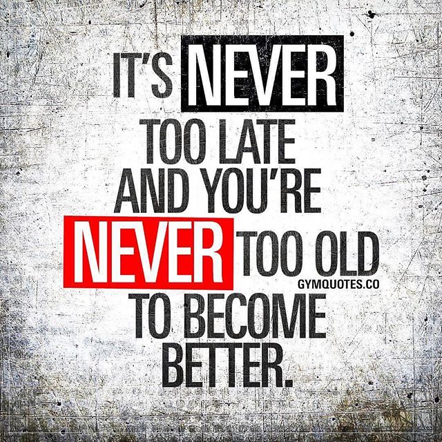 Day 40 Motivation
You’ve just to put in the work, no matter when you start! Just remember though it might take a little longer than it use as your body gets older.

#workinprogress  l