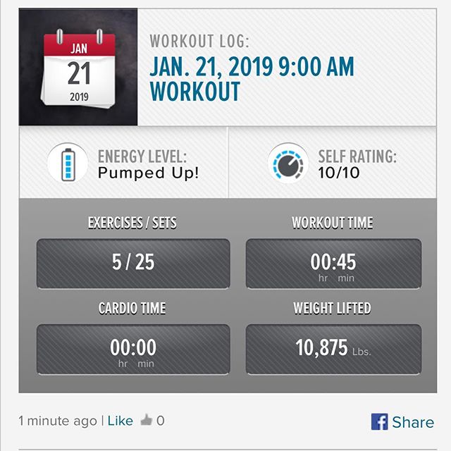 Monday Workout is done!! #workinprogress 