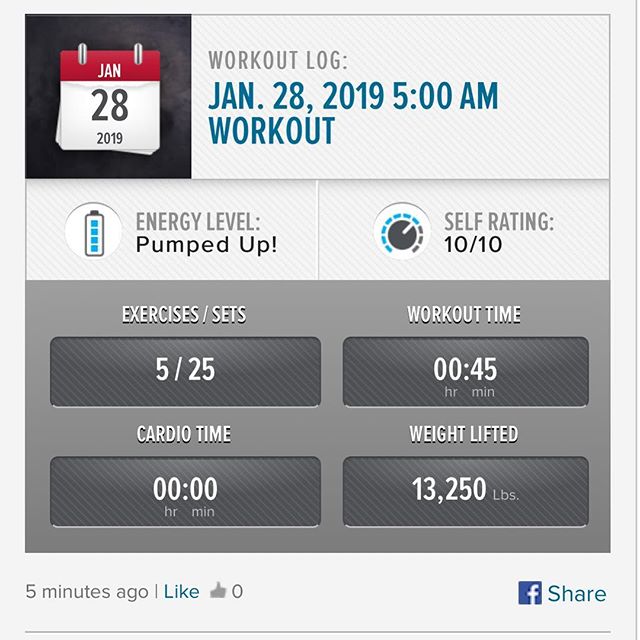 Started the week off by getting todays workout done this morning!!! #workinprogress  l