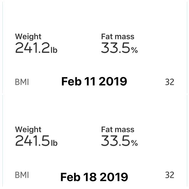 Weekly Weigh In

Not too bad for not totally staying on my plan this past week.

1st pic is from Monday Last week to today
2nd pic is the from the start of the challenge to today.

#workinprogress 