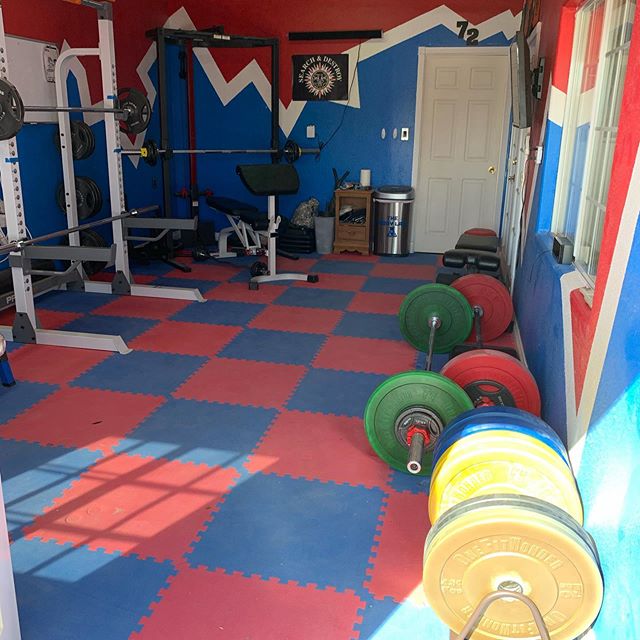 Did some cleaning and rearranging in the Body Lab today in anticipation of getting some more workout equipment. I ‘ll find out in the morning how the new layout works for my workouts! #workinprogress 