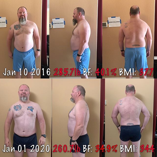 I was going to start this off with the usual 1st of the year type post, but I won’t.  I’ve been working on this project of mine, you know me for a long time. I get really close to my goals and then things just happen and the next thing you know is I am pushing myself back from the milestones I had already completed. 
This year I am going to try and get down to the goal weight I have in my head for of 235, I ultimately have a number of 205 in my head but I am not sure I can get down that low, or if I actually want to. I have this body image in my head of what I would like to look like but I am not sure of what the actual numbers would be for that image. I want to get my body fat percentage down as well, I am thinking anything below 20% would be awesome. 
Today started back on my almost 100% Carnivore diet, I will be having some vegetable here and there, but I am really trying to stay away from the carbs or at least be the lowest carb I can.  Wish me luck as I continue down this path towards my goals this year.

#workinprogress 